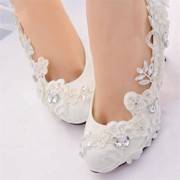 diamond bridal shoes