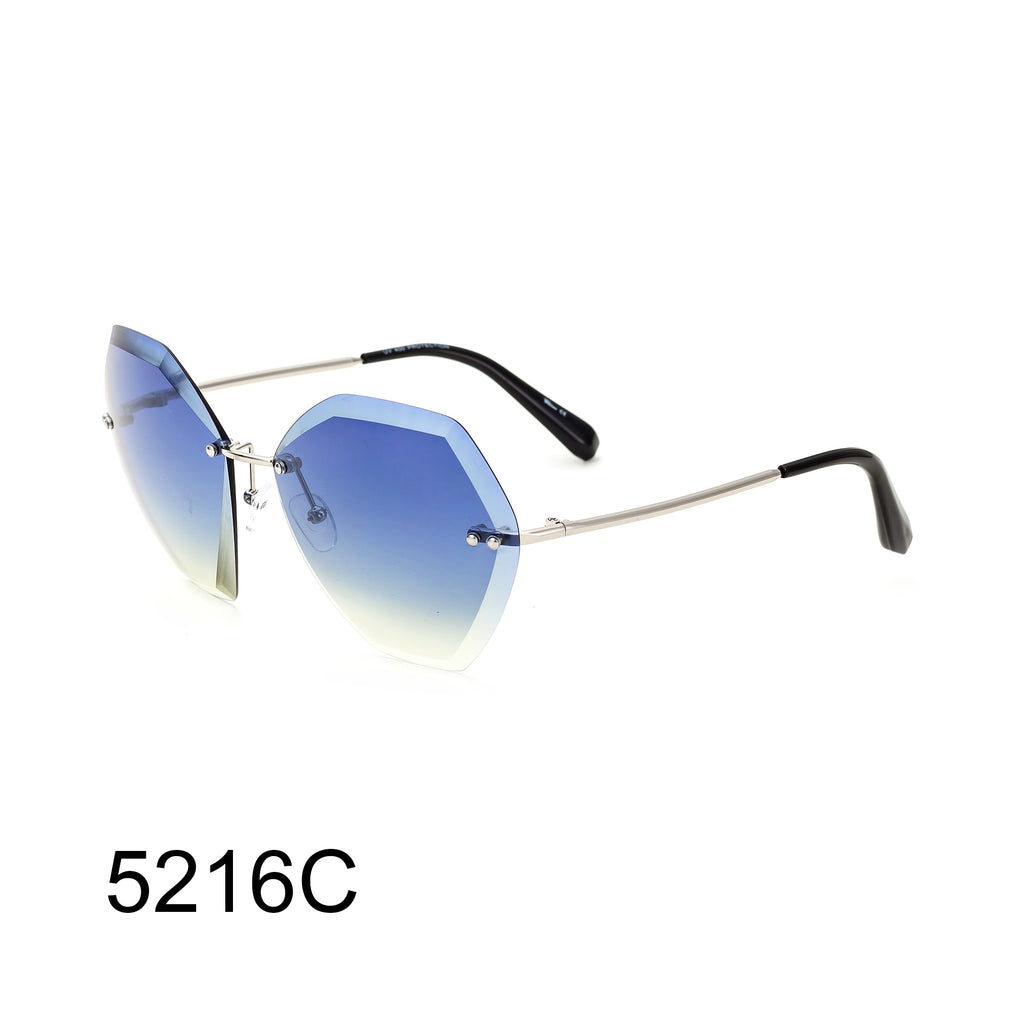 Pack of 12: Wholesale Tinted Angular Sunglasses