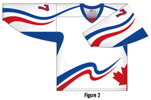 Example of dye sublimated hockey jersey design