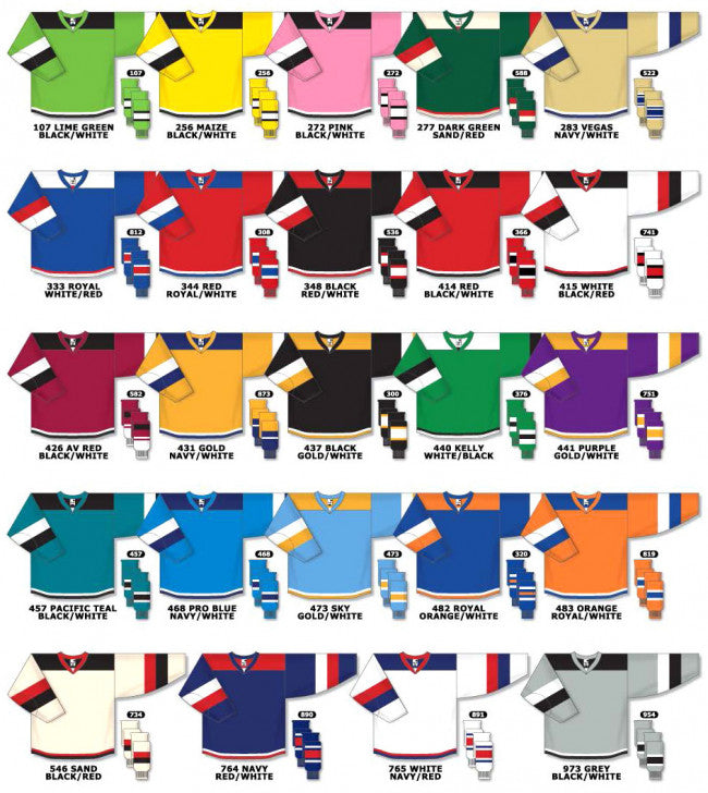 nhl jersey colors