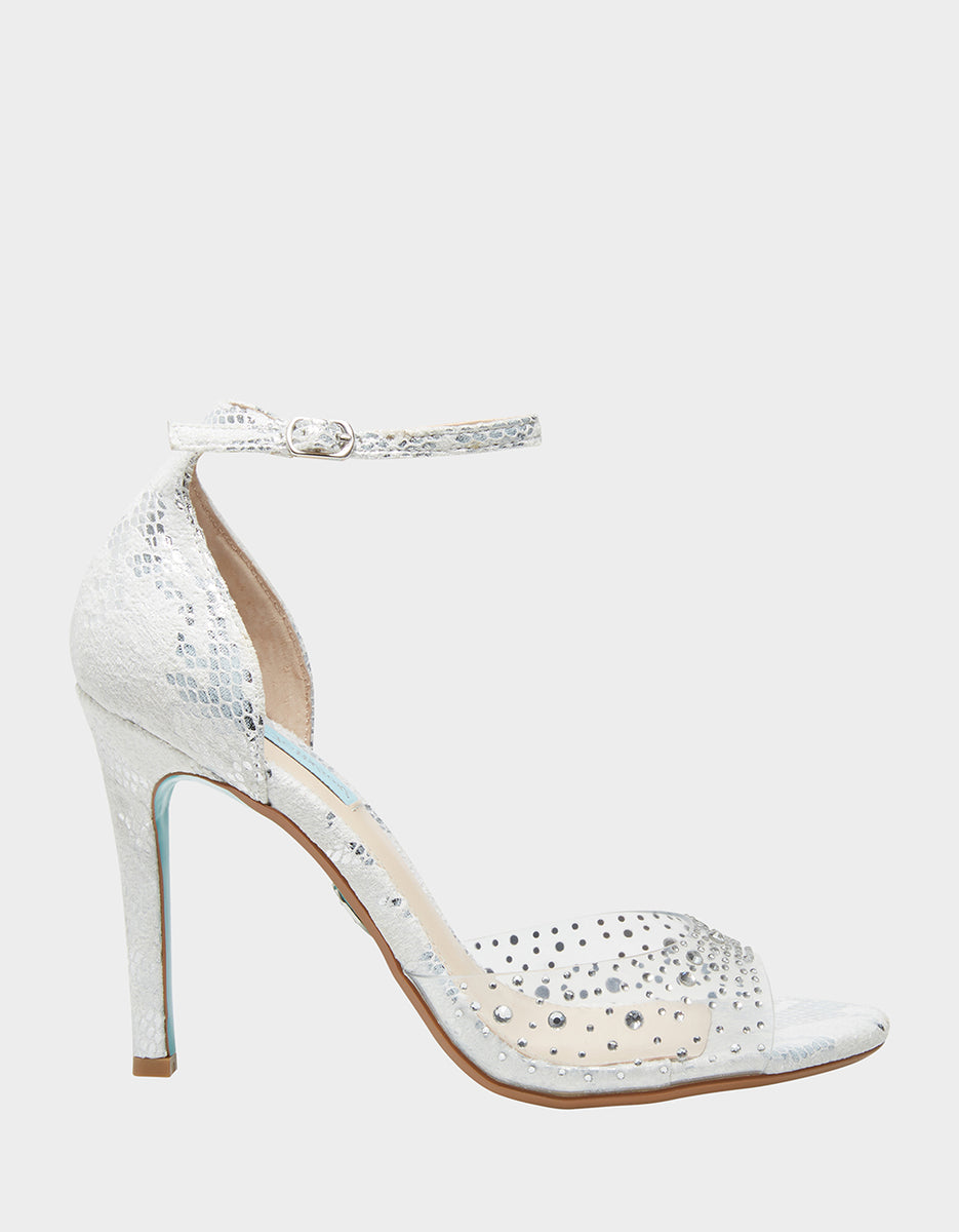 betsey johnson silver shoes