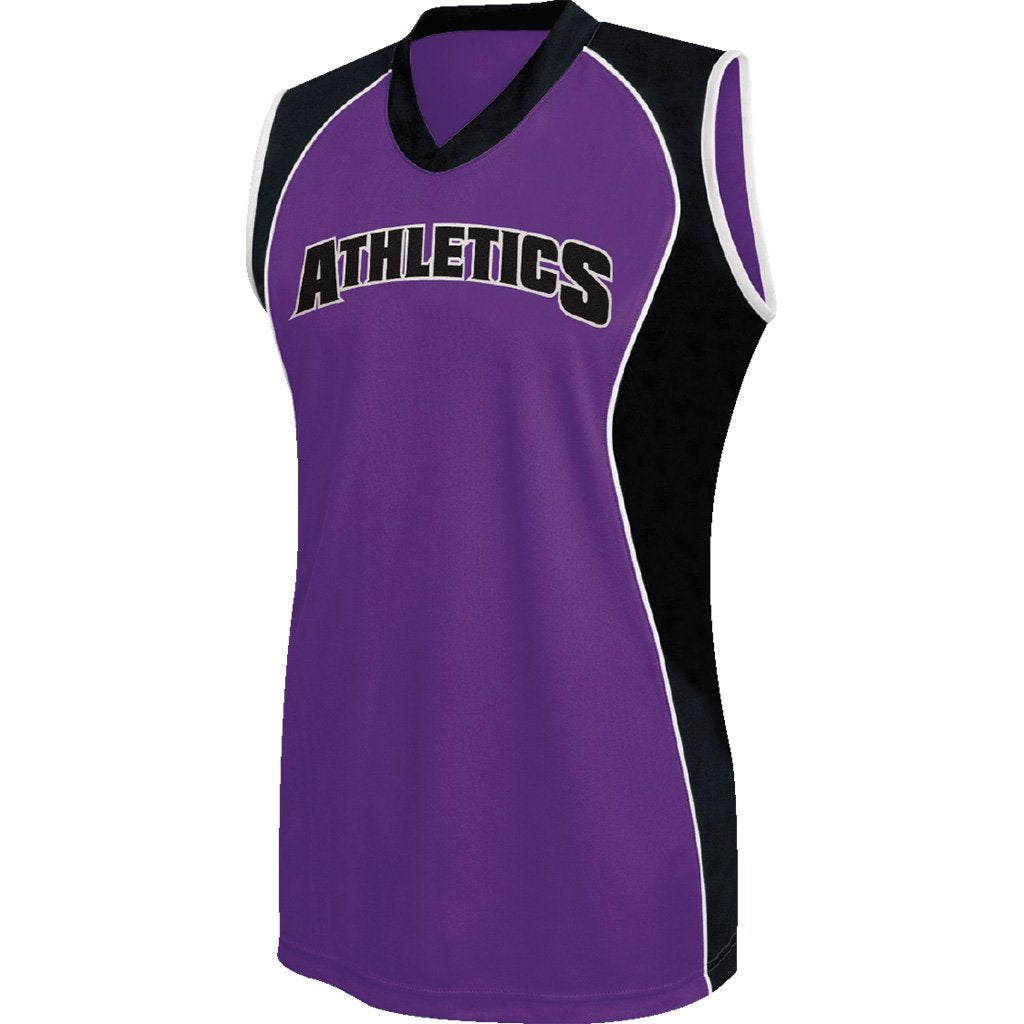 purple softball jersey