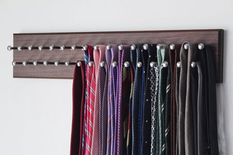 Bolivian rosewood custom tie rack