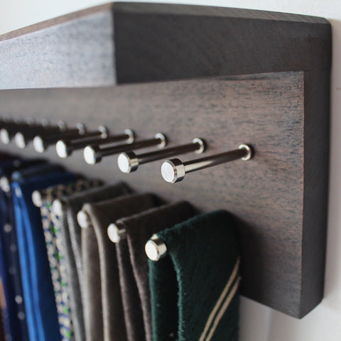 Custom Tie Rack with new pegs