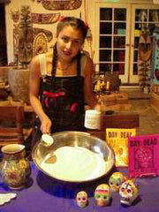 Making Mexican Sugar Skulls