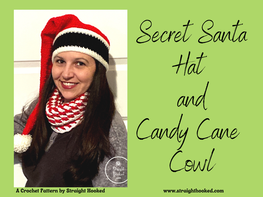 Secret Santa Hat and Candy Cane Cowl pattern bundle