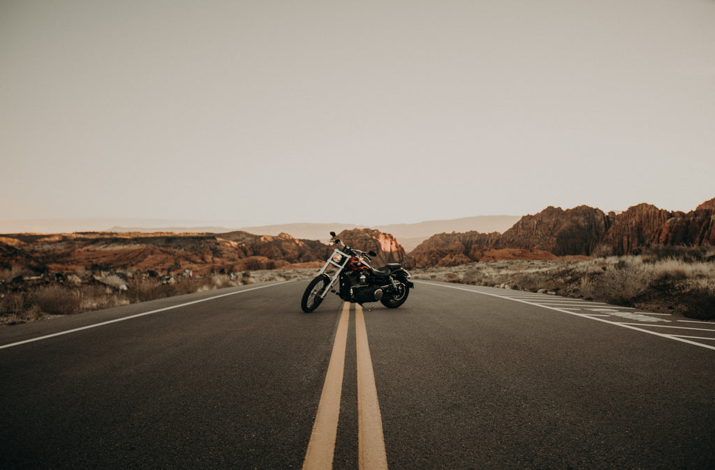 Motorcycle on Highway