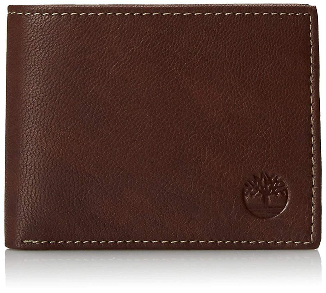 timberland men's blix slimfold leather wallet