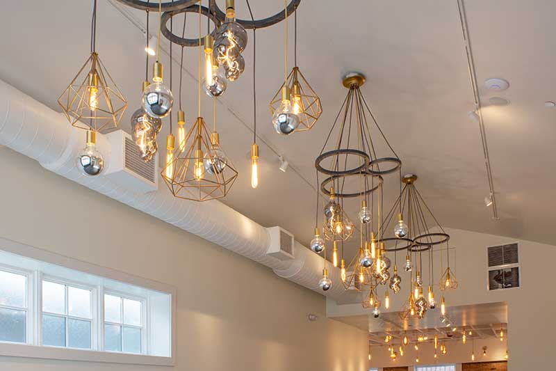 14 Pendant Custom Chandelier with Specialty Mix Bulbs