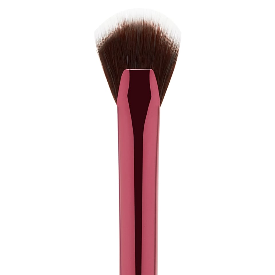 fan makeup brush