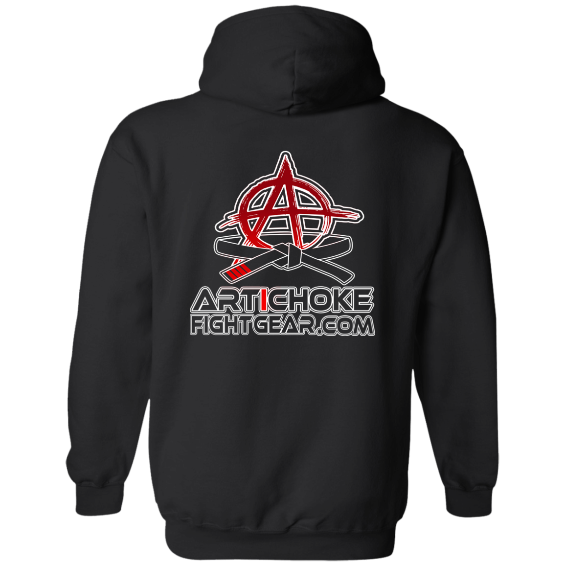 Artichoke Fight Gear Custom Design #8. Finish Him! 50/50 Blend Pullover Hoodie