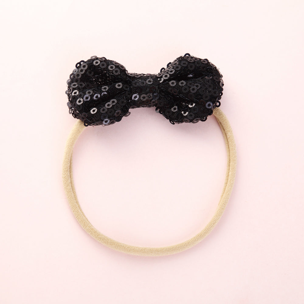 mini sequin bow