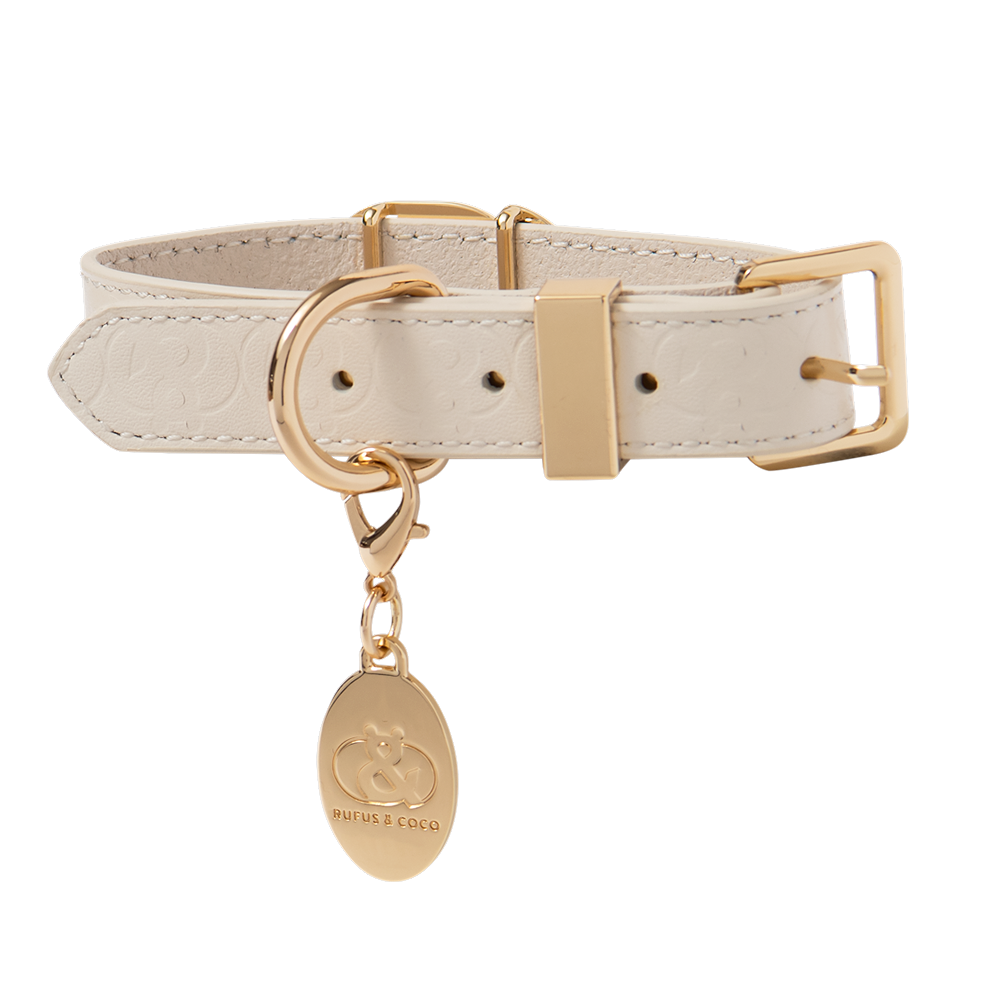 Balmain Leather Dog Collar - Rufus & Coco Australia