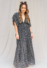 Garden Party Printed Maxi  Dress