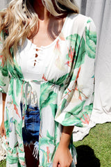 SIZE SMALL Into The Shade Printed Duster