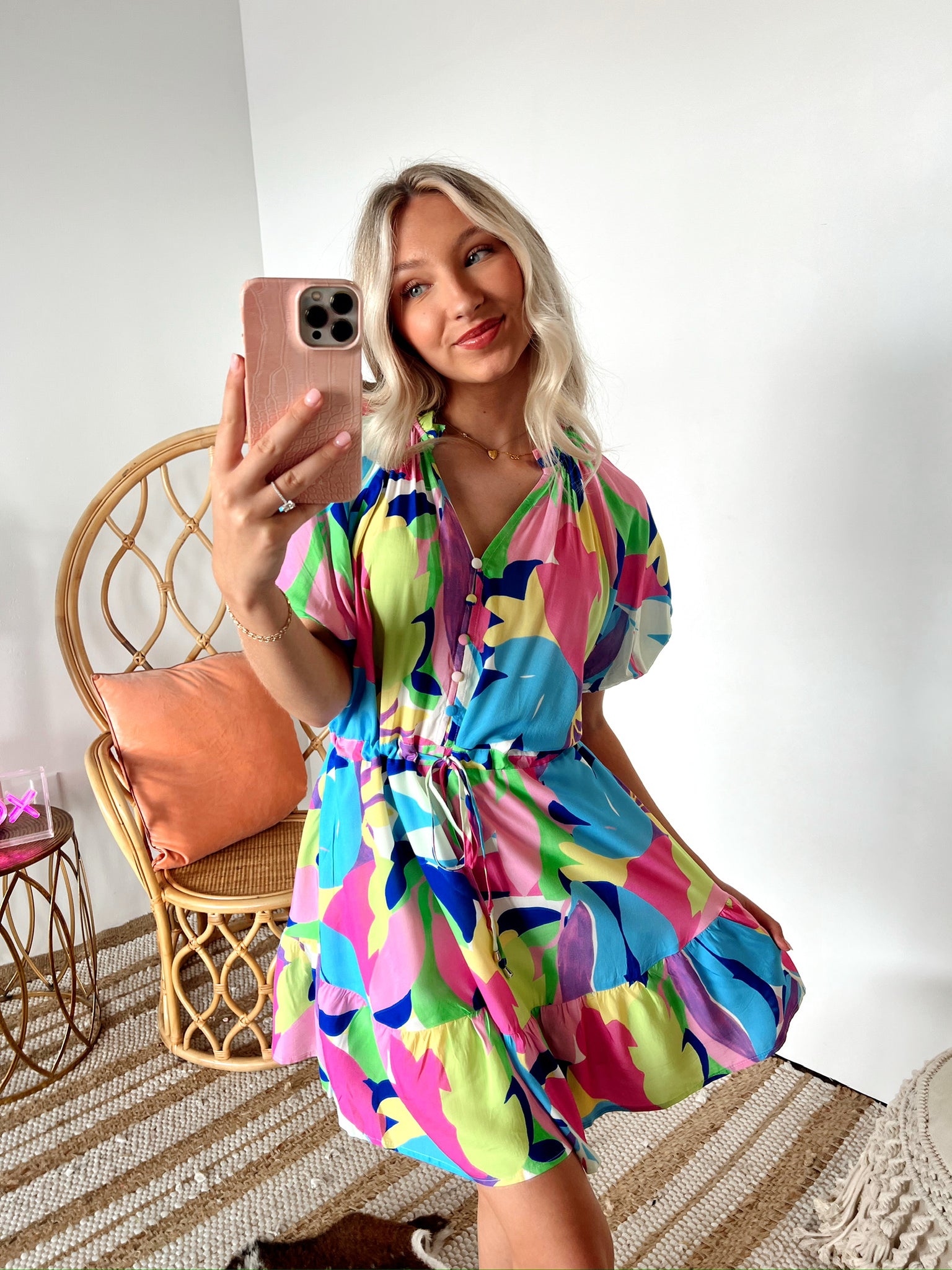 Summer Mist Printed Dress