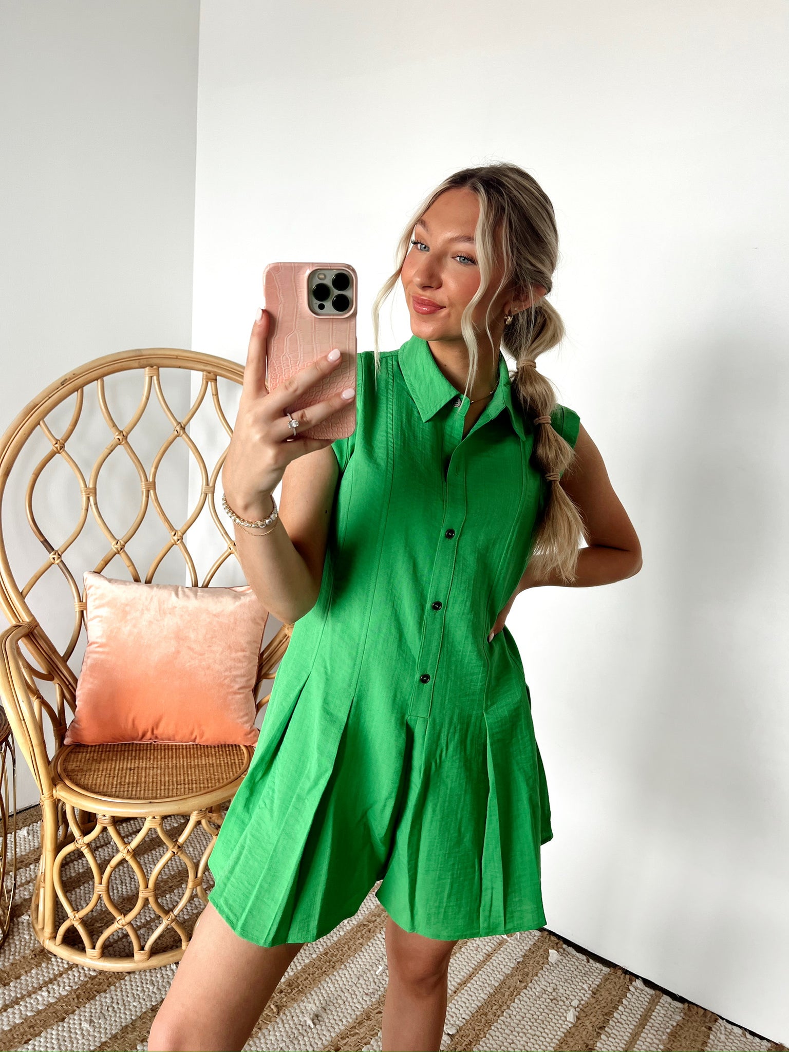 SIZE MEDIUM Meet Me On The Greens Romper