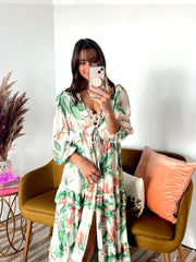 SIZE SMALL Into The Shade Printed Duster