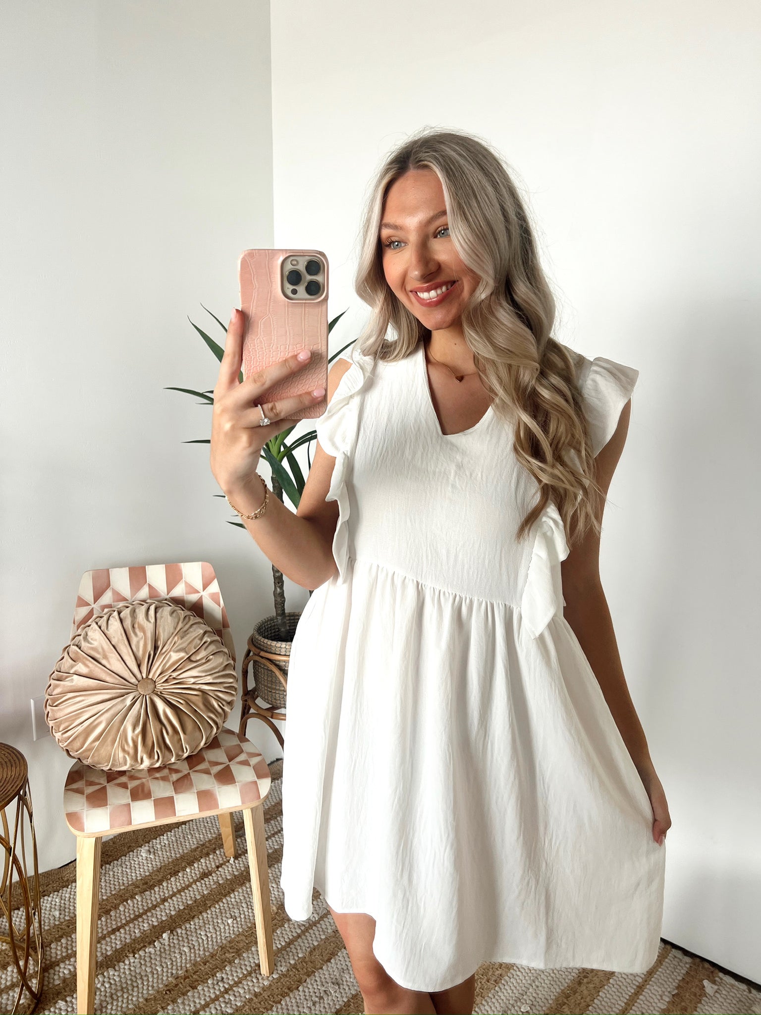 Chic Lifestyle Ruffle Dress