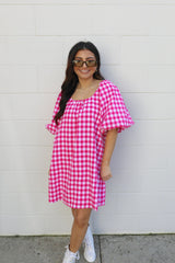 Adore You Gingham Dress