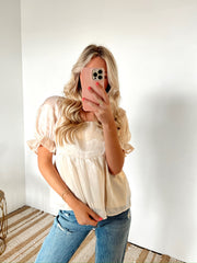 Love Story Peplum Blouse