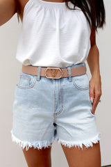 Dalton Frayed Denim Shorts