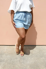 PLUS SIZE Take A Stance Drawstring Shorts