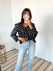 Blown Away Dot Printed Blouse