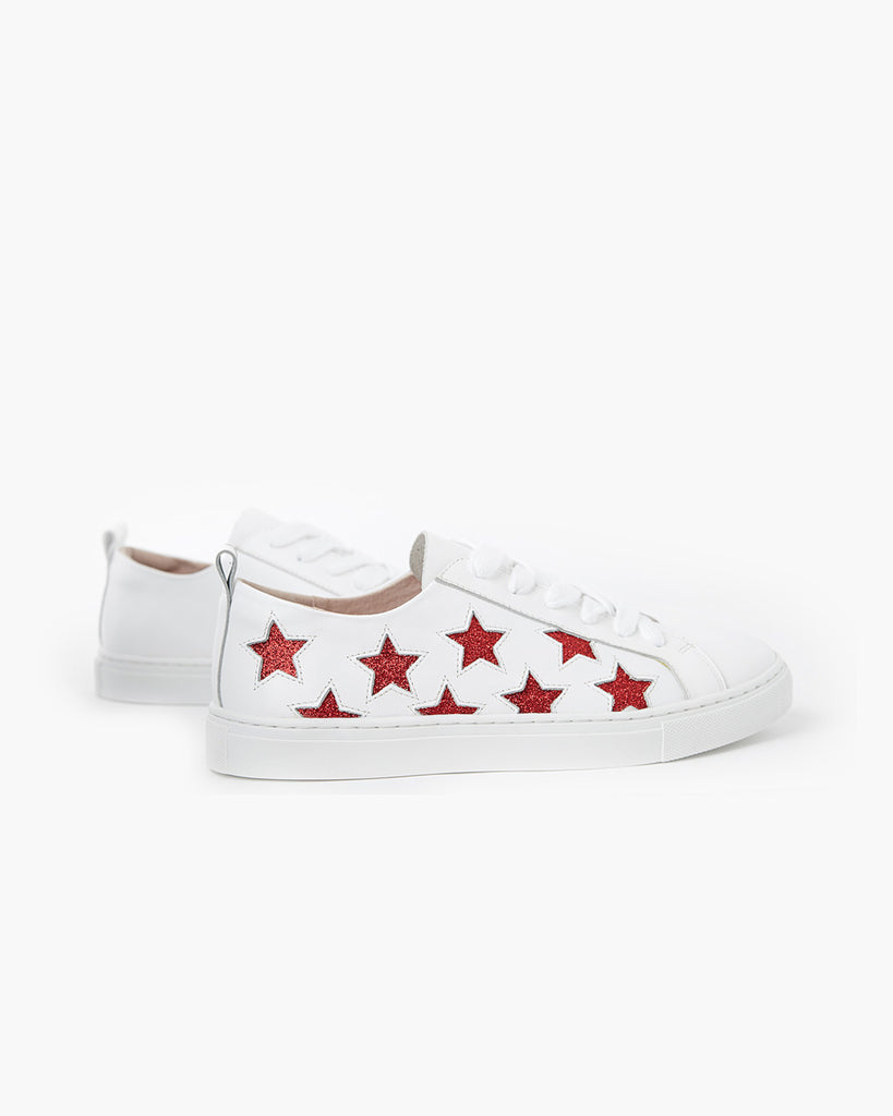 sneakers with glitter stars