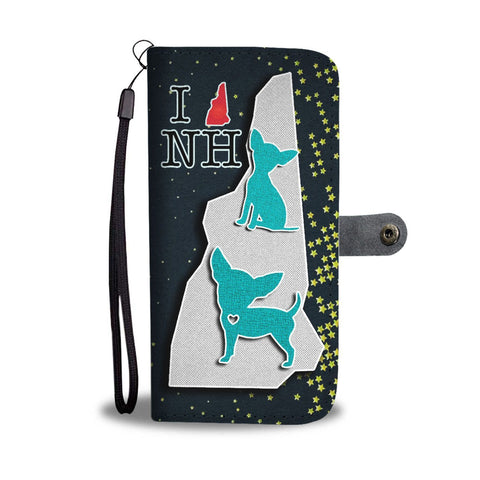 Chihuahua Dog Art Print Wallet Case-Free Shipping-NH State