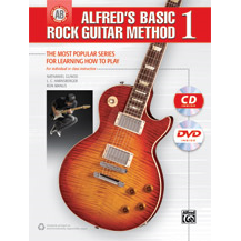 Alfred 41457 Basic Rock Guitar Method Book 1 with DVD & CD-Music World Academy