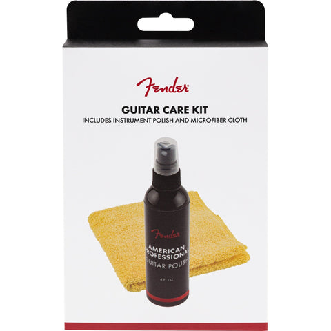 Fender Guitar Care Kit with Guitar Polish & Microfiber Cloth-Music World Academy