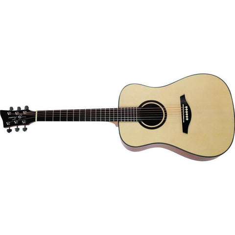Jay Turser JTA53-LH-SN 3/4 Size Left-Handed Acoustic Guitar-Natural-Music World Academy