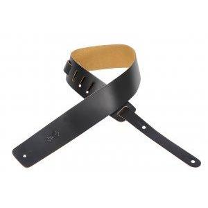 Levy's M1-BLK 2-1/2" Leather Guitar Strap-Black-Music World Academy