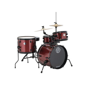 Ludwig Questlove Pocket Kit Drumset with Cymbals & Hardware-Wine Red Sparkle-Music World Academy