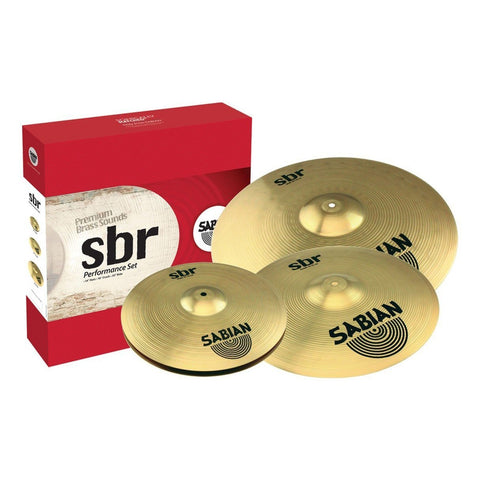 Sabian SBR5003 SBR Performance Cymbal Set 14" Hi Hats, 16" Crash, 20" Ride-Music World Academy