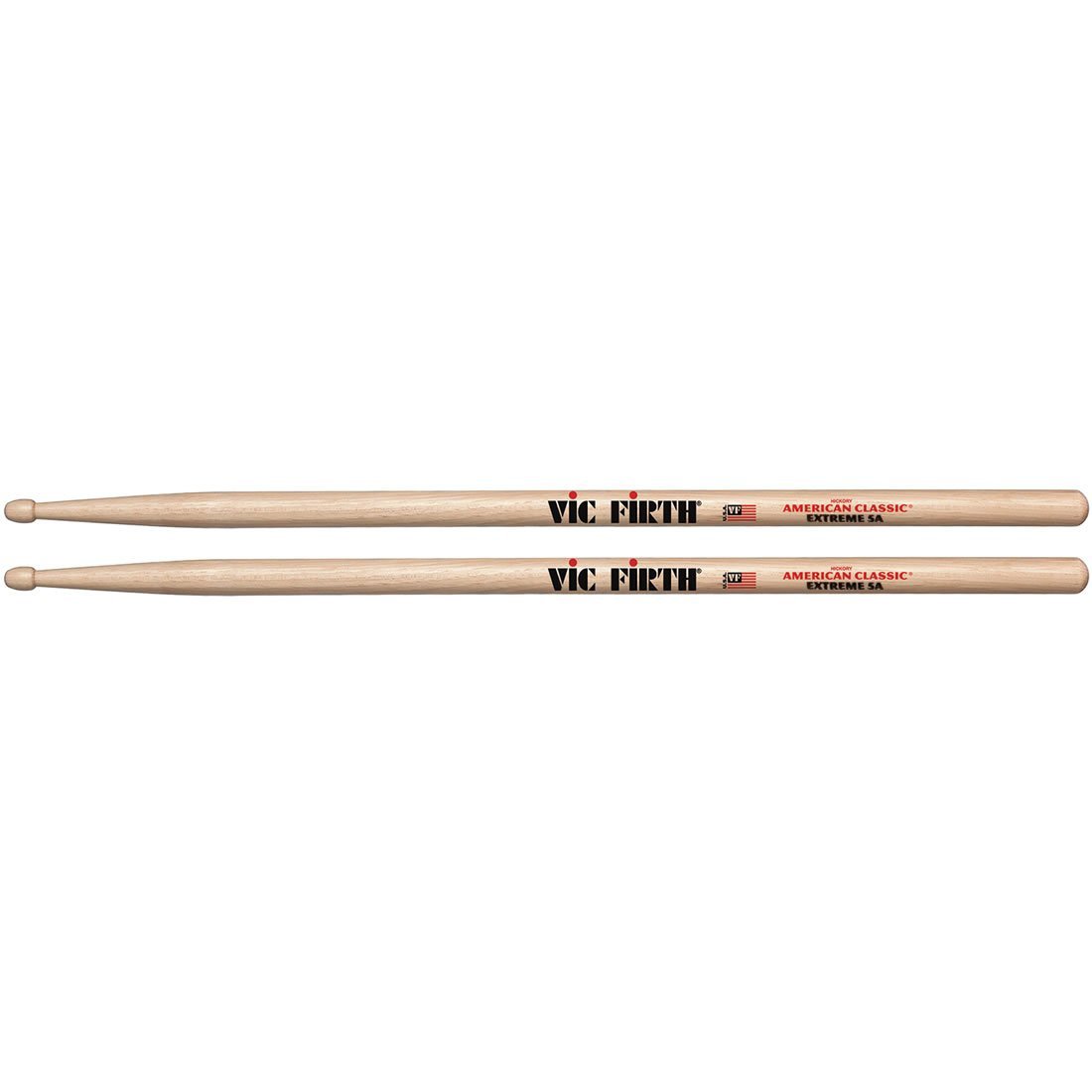 Vic Firth X5A Drumsticks American Classic Extreme 5A Wood Tip Hickory-Music World Academy
