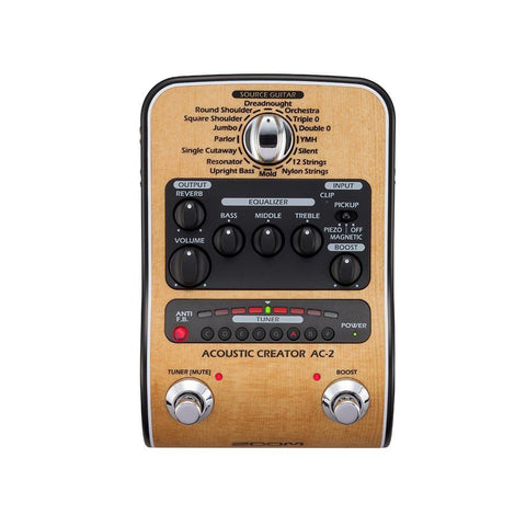 Zoom AC2 Acoustic Creator Effects Pedal-Music World Academy