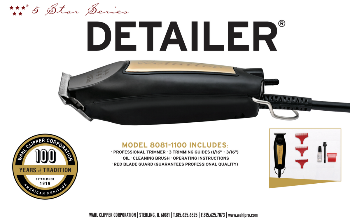 wahl black and gold detailer