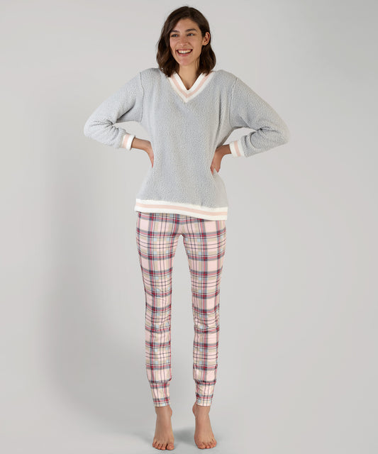 Sleepy Tartan Sherpa Set