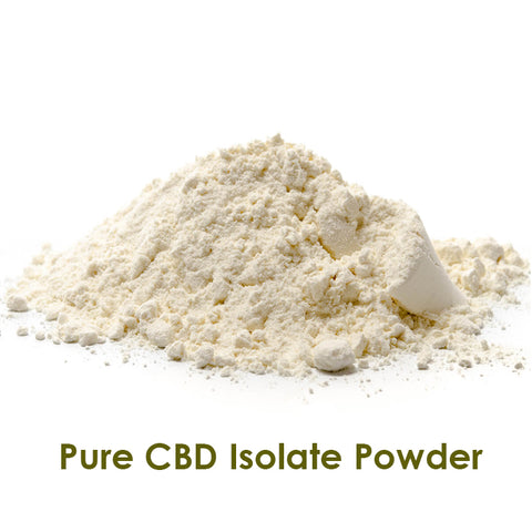 Raw cbd isolate powder