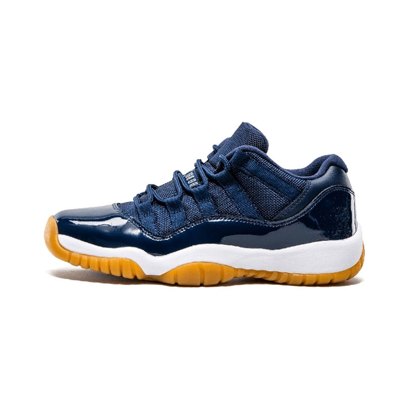 navy blue and gold basketball shoes