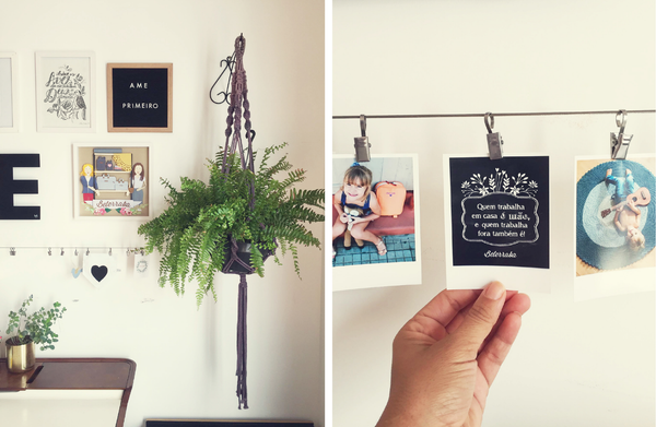 Hanger lindo em macramê, da Fabi do @estudiofaia | Outra de nossas frases favoritas!