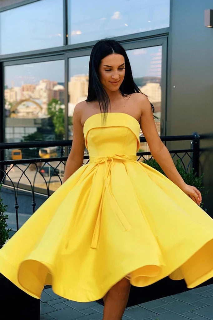 yellow cocktail dress uk