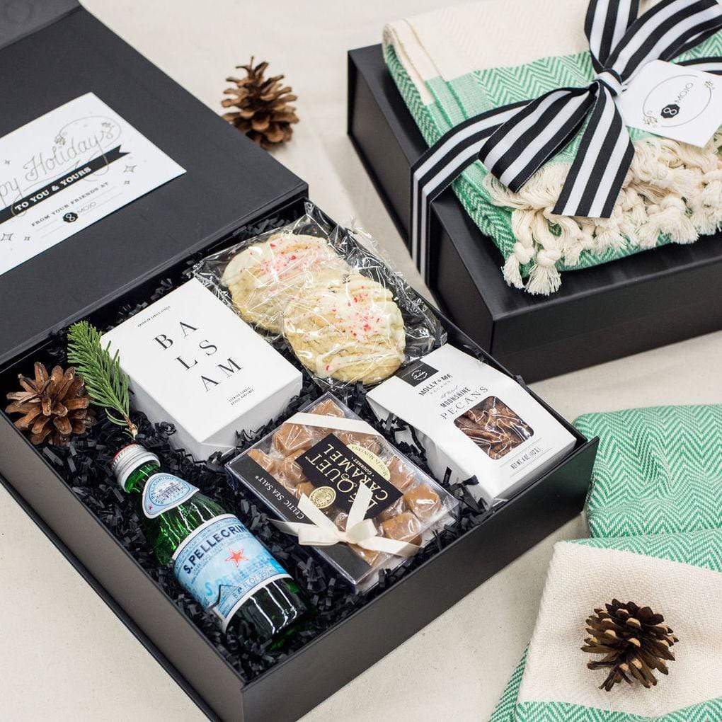 Top Corporate Holiday Gift Box Designs Marigold & Grey