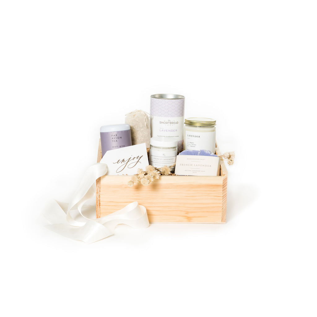 Lavender get well soon curated gift box