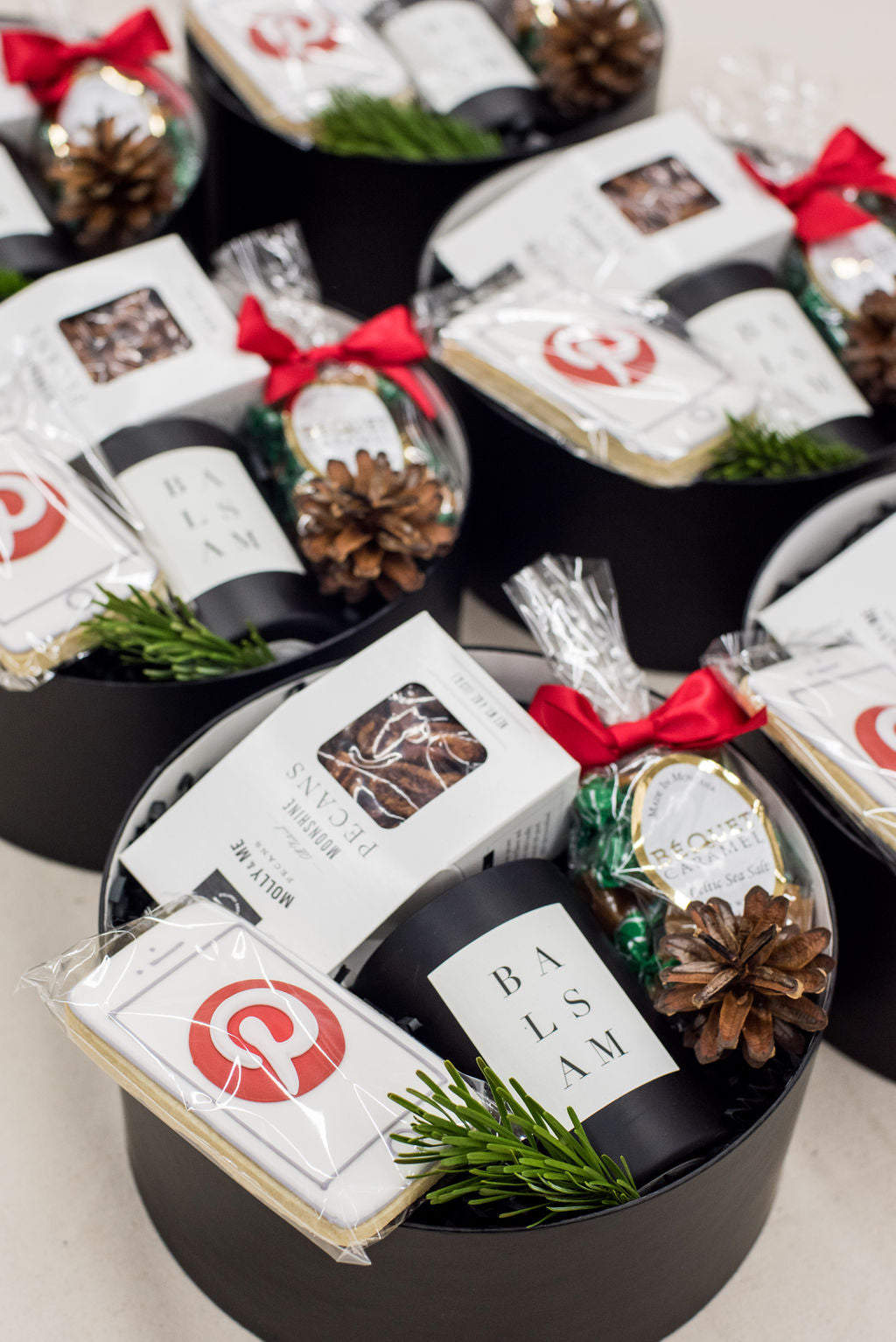 Pinterest holiday client gift boxes by Marigold & Grey