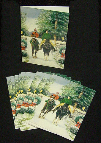 Holiday Horsemen note cards by John Ward www.jwardstudio.com