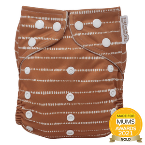 Modern Cloth Nappies Pearl Pocket One Size All-In-One Reusable Nappy - Dune Tan