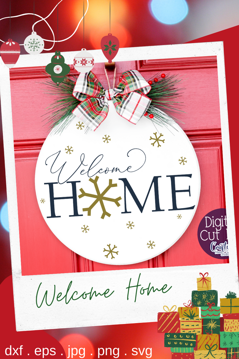 Home Christmas Round Crafty Mama Studios